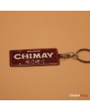 Porte-clé en métal - plaque rouge
