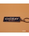Porte-clé en métal - plaque bleue