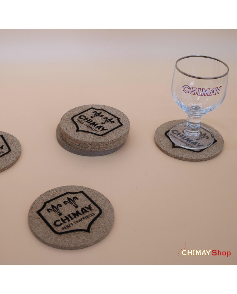Set of cork coasters
