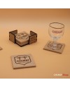 Set de sous-bocks en bois