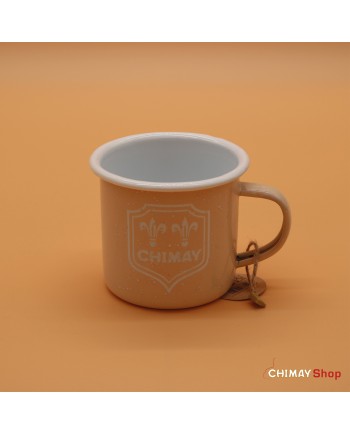 Tasse émaillée beige