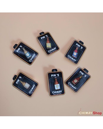 Pin's bouteille rouge