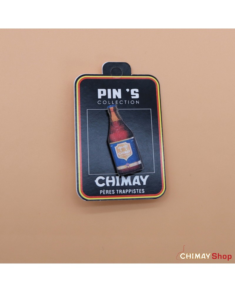 Pin's bouteille bleue