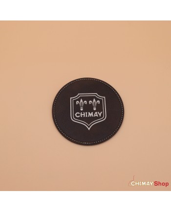 Leatherette coaster - Brown