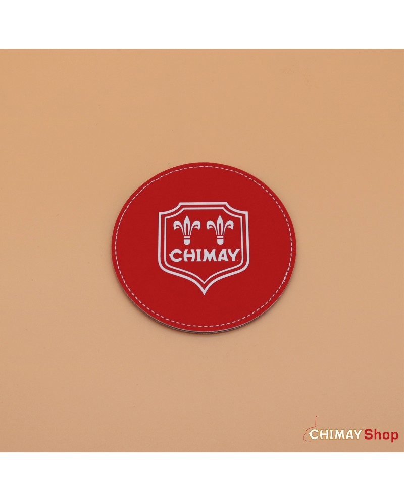 Leatherette coaster - Red