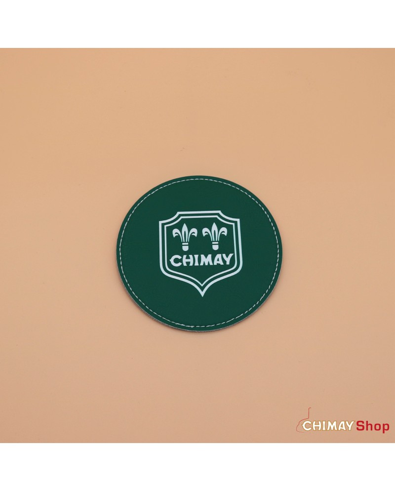 Leatherette coaster - Green