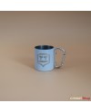 Mug en métal blanc