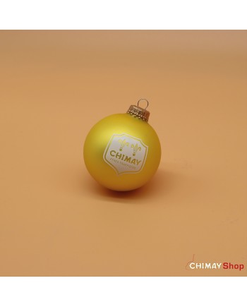 Boule de Noël Jaune