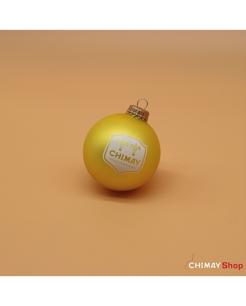 Yellow Christmas bauble