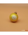 Gele kerstbal
